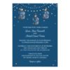 Hanging Mason Jars And Fireflies Invitation Card