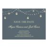 Hanging Mason Jars On String Of Lights Std Invitation Card