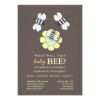Happy Bee Family Couples Baby Gender Reveal Party Invitation Card