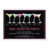Happy Cocktails New Years Eve Party Invitation Card