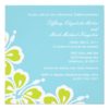 Hibiscus Delight Shower/Rehearsal Dinner Invite Square Invitation Card