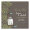 Hydrangea And Mason Jar Save The Date Brown Lime Square Paper Invitation Card
