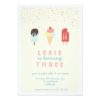 Ice Cream & Popsicle Summer Invitation Card