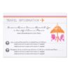 Information Card - Boarding Pass Invitation Card