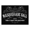 Black And White Masquerade Ball Invitation Card