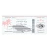 Jamaica Pink Gray Boarding Pass Wedding Invitation Card