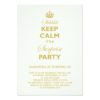 Keep Calm Funny Milestone Surprise Birthday Party Paper Invitation Card