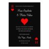 Las Vegas Casino Poker Playing Card Invitation Card