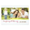 Laughing All The Way Sage 2 Photo Holiday Card Invitation Card