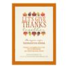Leaves Of Autumn Thanksgiving Dinner Invitation Card