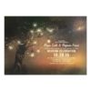 Lights Tree & Mason Jars Rustic Wedding Invitation Card