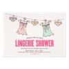 Lingerie Shower Bachelorette Party Wedding Shower Invitation Card