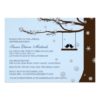 Love Birds Snowflakes Oak Tree Bridal Shower Invitation Card