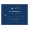 Love Doves Wedding Rsvp Cards - Navy Invitation Card