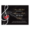 Love & Music Artist Photo Save The Date Announceme Paper Invitation Card
