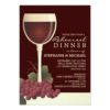 Lovely Wine & Grapes Rehearsal Dinner Invitation Card