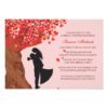 Loving Couple Initials Oak Tree Fall Bridal Shower Invitation Card