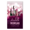 Makeup Artist Cosmetician - Pink Beauty Glitter Double-Sided Standard Business Cards (Pack Of 100)