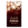 Makeup Artist - Modern Glitter Sparkle Double-Sided Standard Business Cards (Pack Of 100)