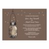 Mason Jar And Fireflies Wedding Invitation Card