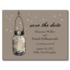 Mason Jar And Fireflies Wedding Invitations Postcard