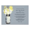 Mason Jar And Wildflowers Wedding Invitation Card