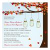 Mason Jar Oak Tree Wedding Invite [Day] Square Invitation Card