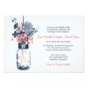 Mason Jar & Wild Flowers Invitation Card