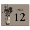 Mason Jar & Wildflower Table Card Postcard