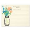 Mason Jar & Wildflowers Recipe Card Invitation Card