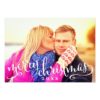 Merry Christmas Script | Multi-Photo Holiday Card Invitation Card
