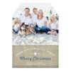 Merry Country Christmas Rustic Burlap Photo Card Invitation Card