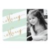 Merry Merry - Holiday Photo Greeting Card Invitation Card
