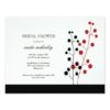 Modern Bridal Shower Invites Branches And Berries Invitation Card