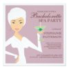 Modern Bride Bachelorette Spa Party Invitation Square Invitation Card