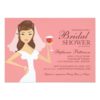 Modern Bride Wine Theme Bridal Shower Invitation Card