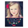 Modern Classy Chevron Merry Christmas Photo Card Invitation Card