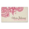 Modern Henna Design Business Cards