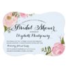 Modern Vintage Pink Floral Bridal Shower Invitation Card