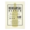 Modern Wine Wedding Rehearsal Dinner Invitation Card