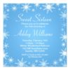 Modern Winter Wonderland Sweet 16 Birthday Party Square Paper Invitation Card