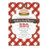Monogrammed Family Reunion Bbq Invitation Card