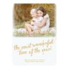 Most Wonderful Time In Gold Christmas Photo Card Invitation Card