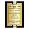 Movie Party Program Golden Admission Ticket Invitation Card