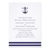 Nautical Navy Rehearsal Dinner Invitation Card
