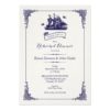 Navy And Ivory Vintage Ship Rehearsal Dinner Invitation Card