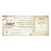 Old Boarding Pass Cruise Wedding Invites With Rsvp Invitation Card
