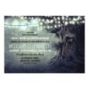 Old Carved Tree Twinkle Lights Rustic Wedding Invitation Card