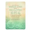 Ombre Beach Rehearsal Dinner - Teal Sand Dollar Invitation Card