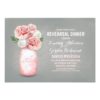 Painted Mason Jar Rustic Rehearsal Dinner Invitation Card